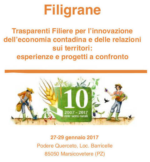 FILIGRANE – incontro nazionale a Marsico Vetere
